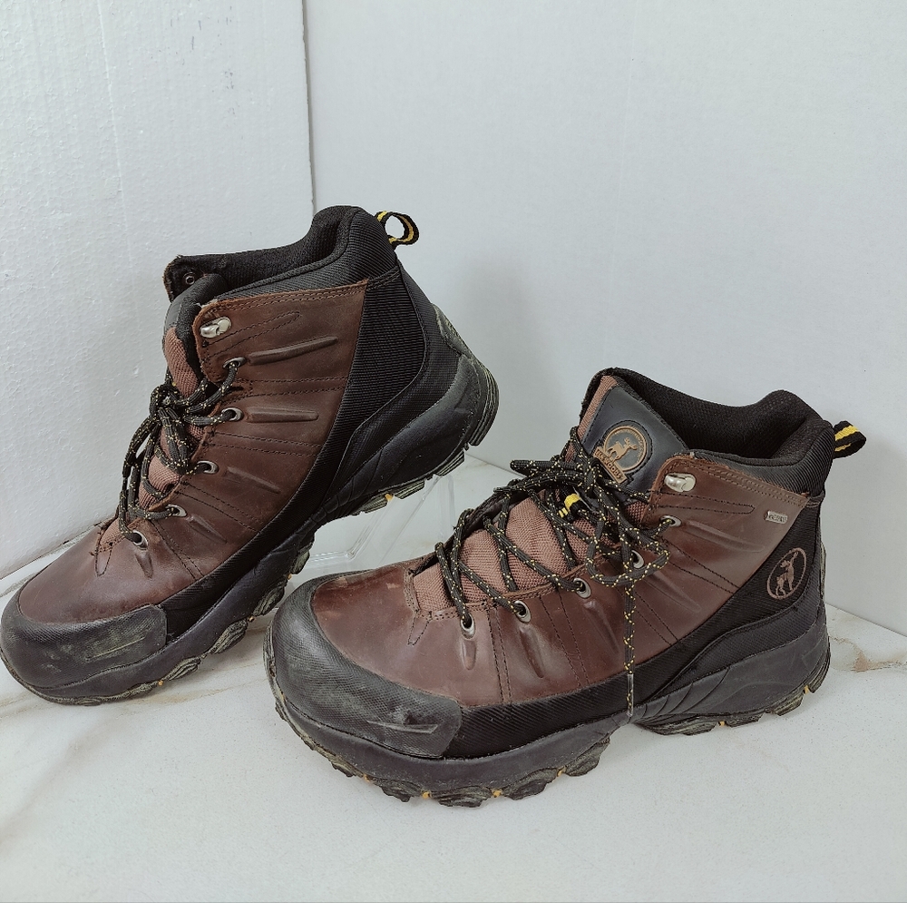 Elk Woods Men's Predator Leather Waterproof Oil Proof Industrial Work Boots, 13 - Picture 3 of 13